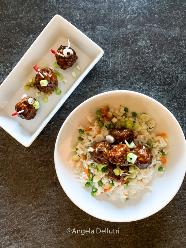 Asian Hoisin Meatballs The Finished Dish