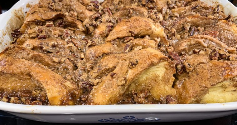 Baked French Toast with Praline Topping