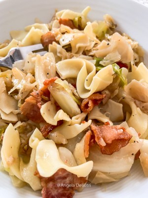 Haluski  (Fried Cabbage and Noodles)