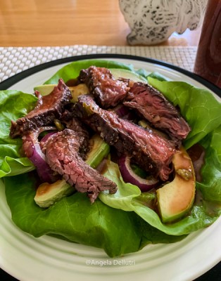 Grilled Steak Salad with a Bloody Mary Vinaigrette