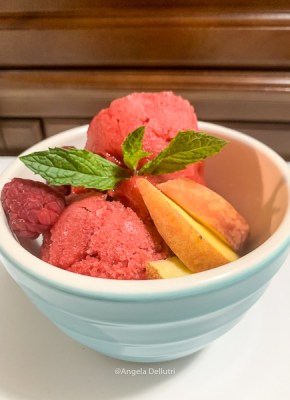 Raspberry Peach Sorbet