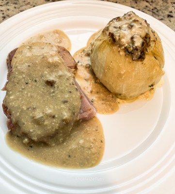 The Great Depression Foods (Baked Stuffed Onions)