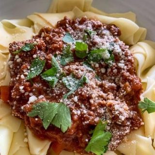 Bolognese Sauce With Papperadelle.  https://thefinisheddish.com/2021/05/02/bolognese-sauce-with-papperadelle/  #pastasocialclub  #food  #recipes